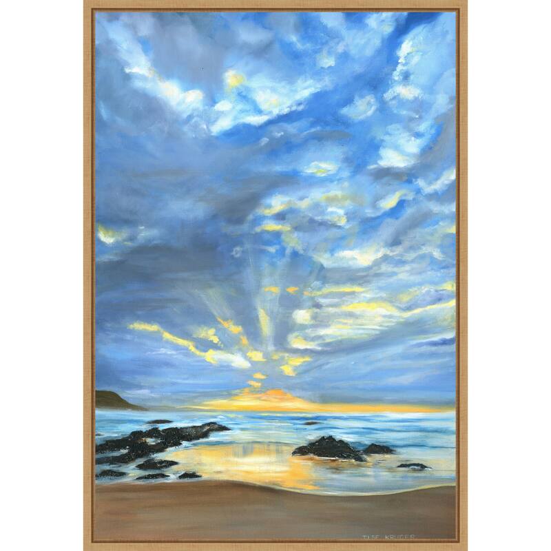 Sunset Seascape II by Ilse Kruger Framed Canvas Wall Art Print