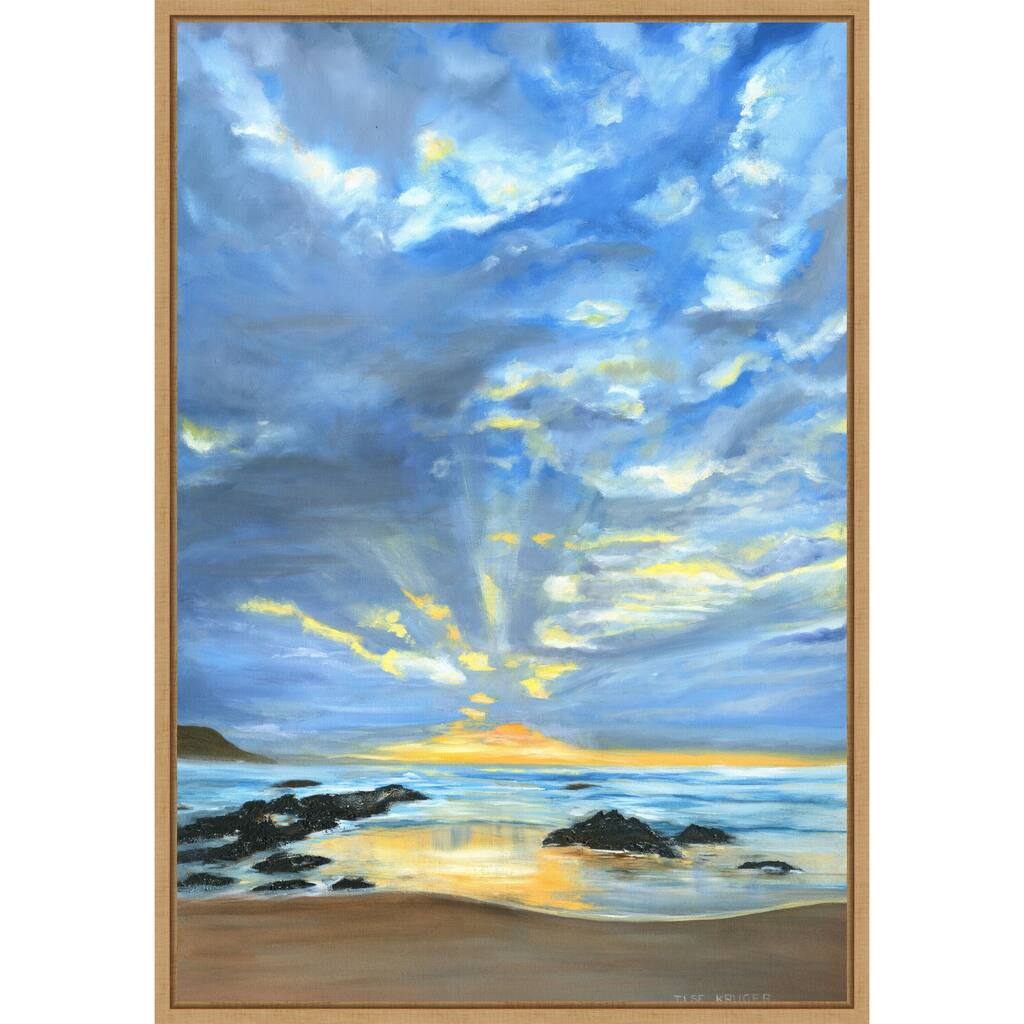Sunset Seascape II by Ilse Kruger Framed Canvas Wall Art Print