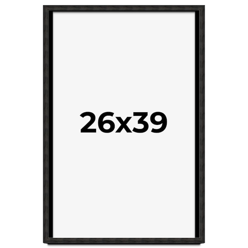 26x39 Shadow Box Black Rustic Barnwood Display Frame | 1.125 Inch