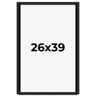 26x39 Shadow Box Black Rustic Barnwood Display Frame | 1.125 Inch