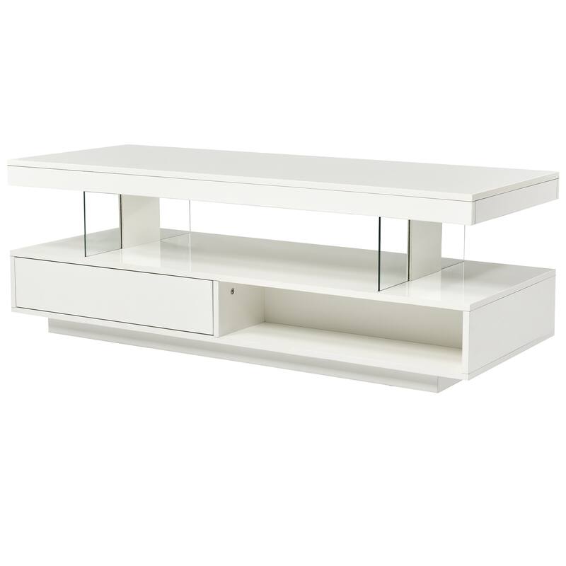 LED Coffee Table with Storage
