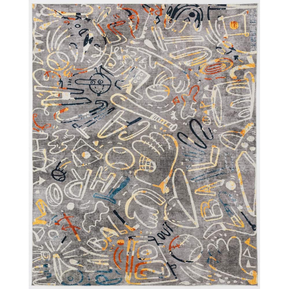 Katie Merz SPORTSGLYPHS Baseball Area Rug