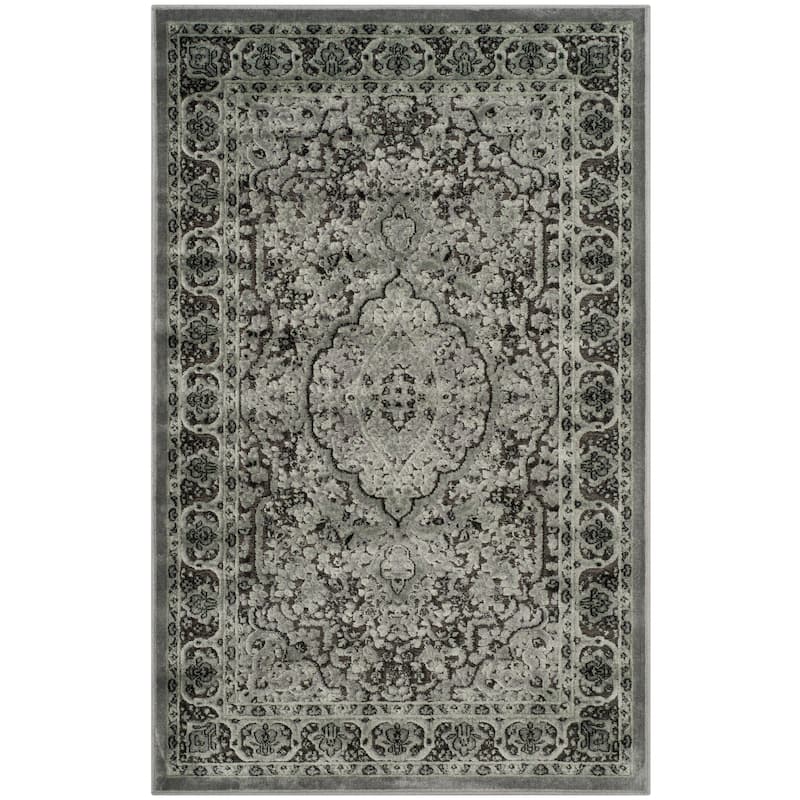 SAFAVIEH Paradise Beatrix Modern Viscose Rug - 2'7" x 4' - Light Grey/Anthracite