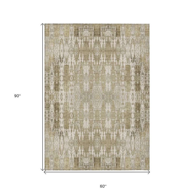 HomeRoots Moroccan Transitional Rectangle Outdoor Rug