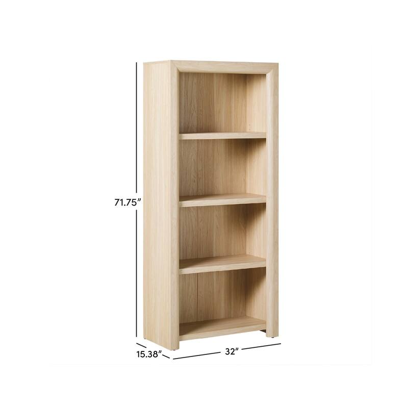 Walker Edison Modern Wood Open Bookshelf
