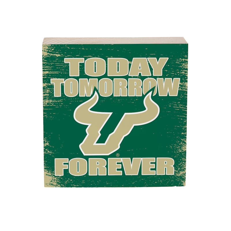 University of South Florida Wooden Tabletop Mantel Shelf Sign