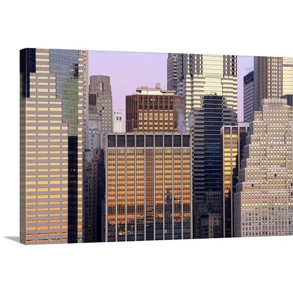 Shop Abstract View Of Downtown Manhattan New York City Canvas