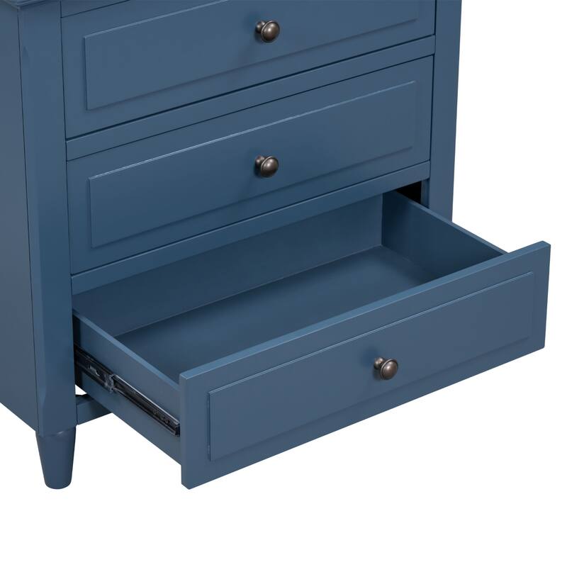 3 Drawer Nightstand Storage Wooden Chest