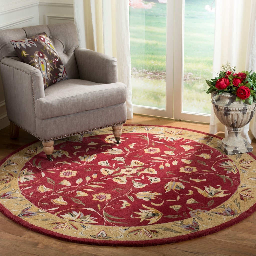 SAFAVIEH Handmade Anatolia Maria Traditional Oriental Hand-spun Wool Rug