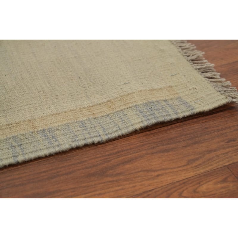 Hand Woven Oriental 100% Wool Carpet Southwestern Tribal Multi-Colored Kilim Area Rug - 5' 11'' X 3' 11''