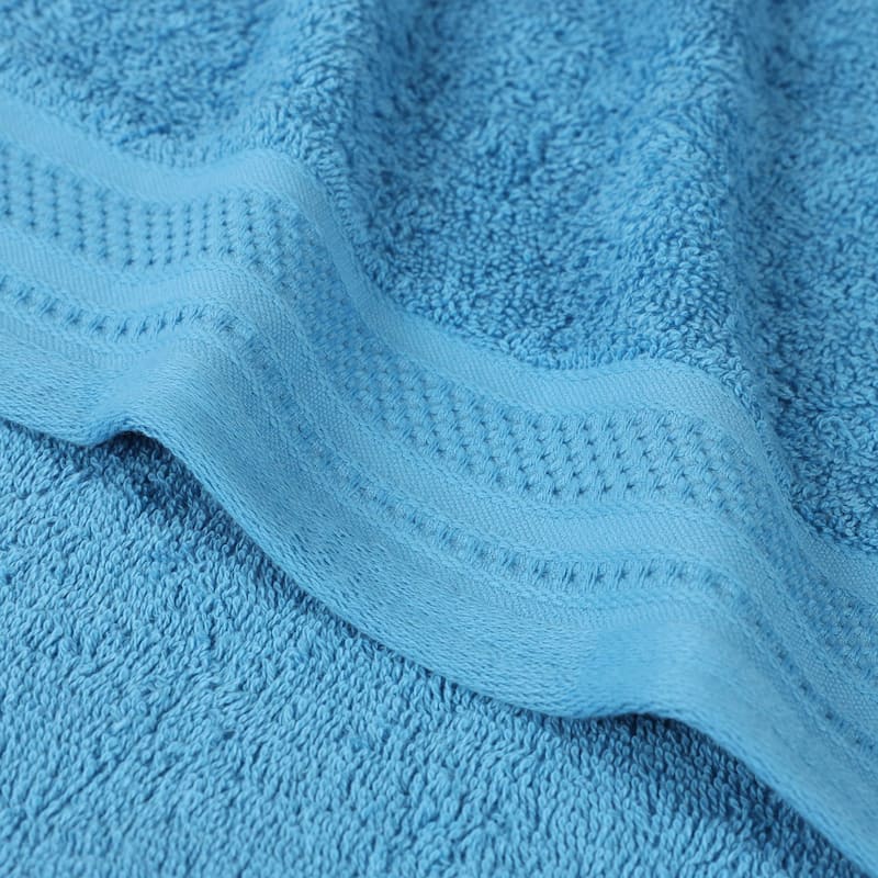 Superior Honeycomb Textured Border Cotton Medium Weight 12 Piece Towel Set