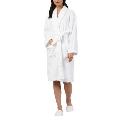 Micro Cotton 100% Cotton Spa Bath Robe & Slippers Set