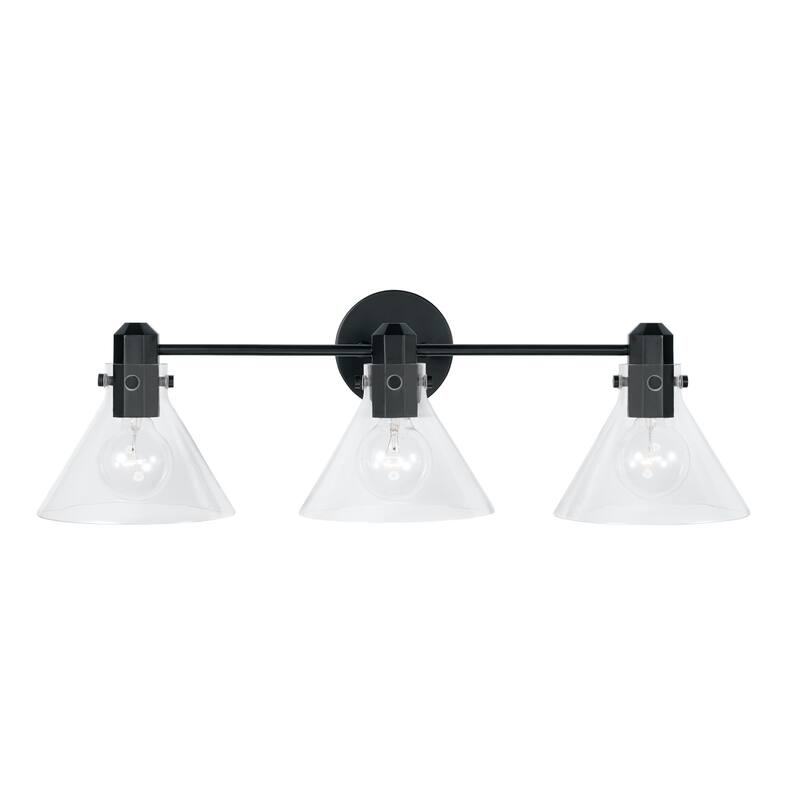 Greer 3-light Bath/ Vanity Fixture w/ Clear Glass