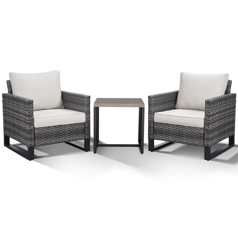 Outdoor Chairs Coffee Table Patio Chairs with Deep Seating