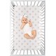 preview thumbnail 3 of 4, Pink White Flower Blossom Baby Girl Fitted Mini Portable Crib Sheet - Blush Shabby Chic Farmhouse Daisy for Watercolor Floral