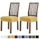 preview thumbnail 6 of 51, Subrtex 2 PCS Stretch Dining Chair Seat Cover Elastic Cushion Covers Beige