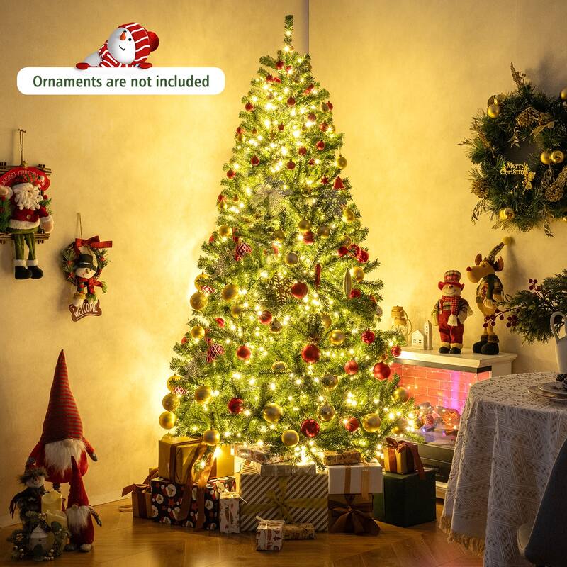 Costway 6/7/8 FT Artificial Christmas Tree with 1528/1098/680 Branch - See Details