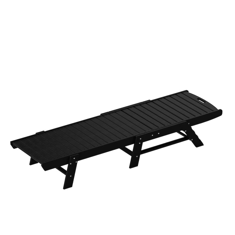 Laguna Hdpe All Weather Outdoor Patio Pool Reclining Armless Chaise Lounge