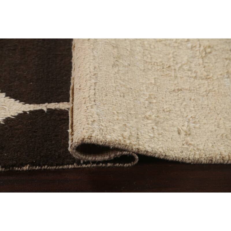 Tribal Oriental Moroccan Area Rug Wool Hand-knotted Living Room Carpet - 9'8" x 14'9"