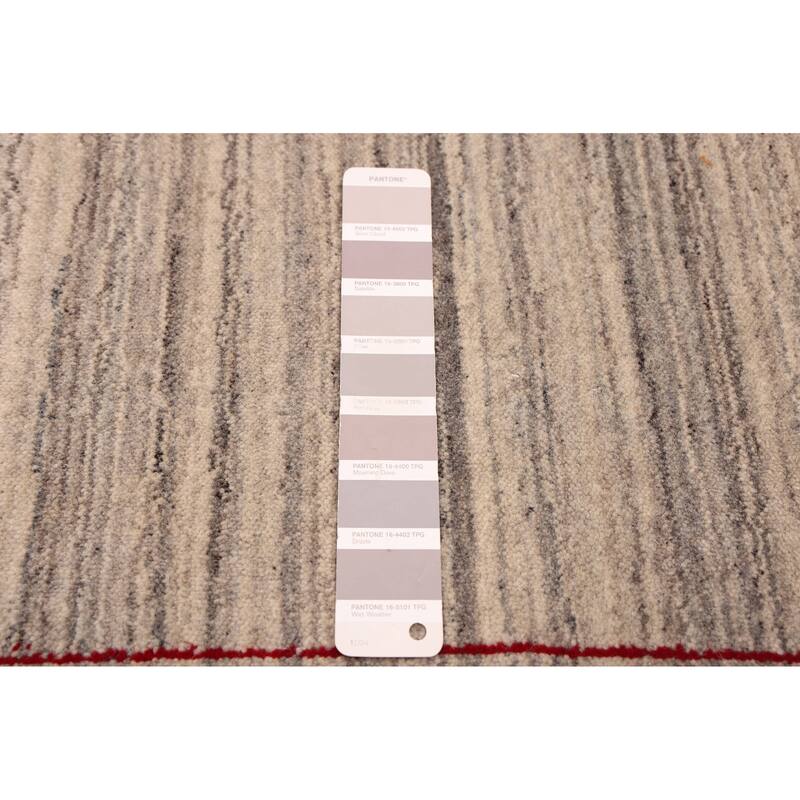 ECARPETGALLERY Hand Loomed Kashkuli Gabbeh Grey Wool Rug - 8'1 x 9'11