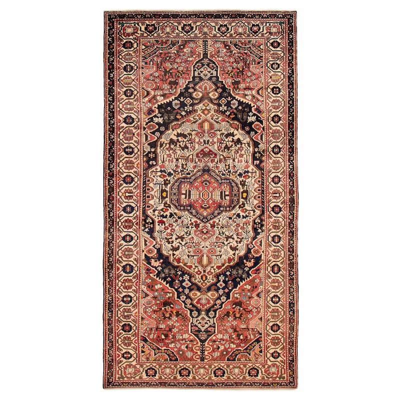 ECARPETGALLERY Hand-knotted Kayseri Red Wool Rug - 5'4 x 10'4 - Red - 5'4 x 10'4