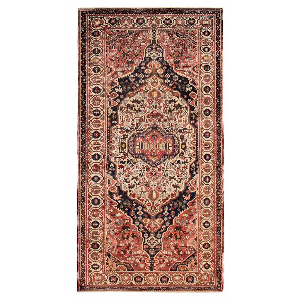 ECARPETGALLERY Hand-knotted Kayseri Red Wool Rug - 5'4 x 10'4