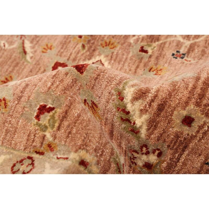 ECARPETGALLERY Hand-knotted Jamshidpour Brown Wool Rug - 6'9 x 10'0