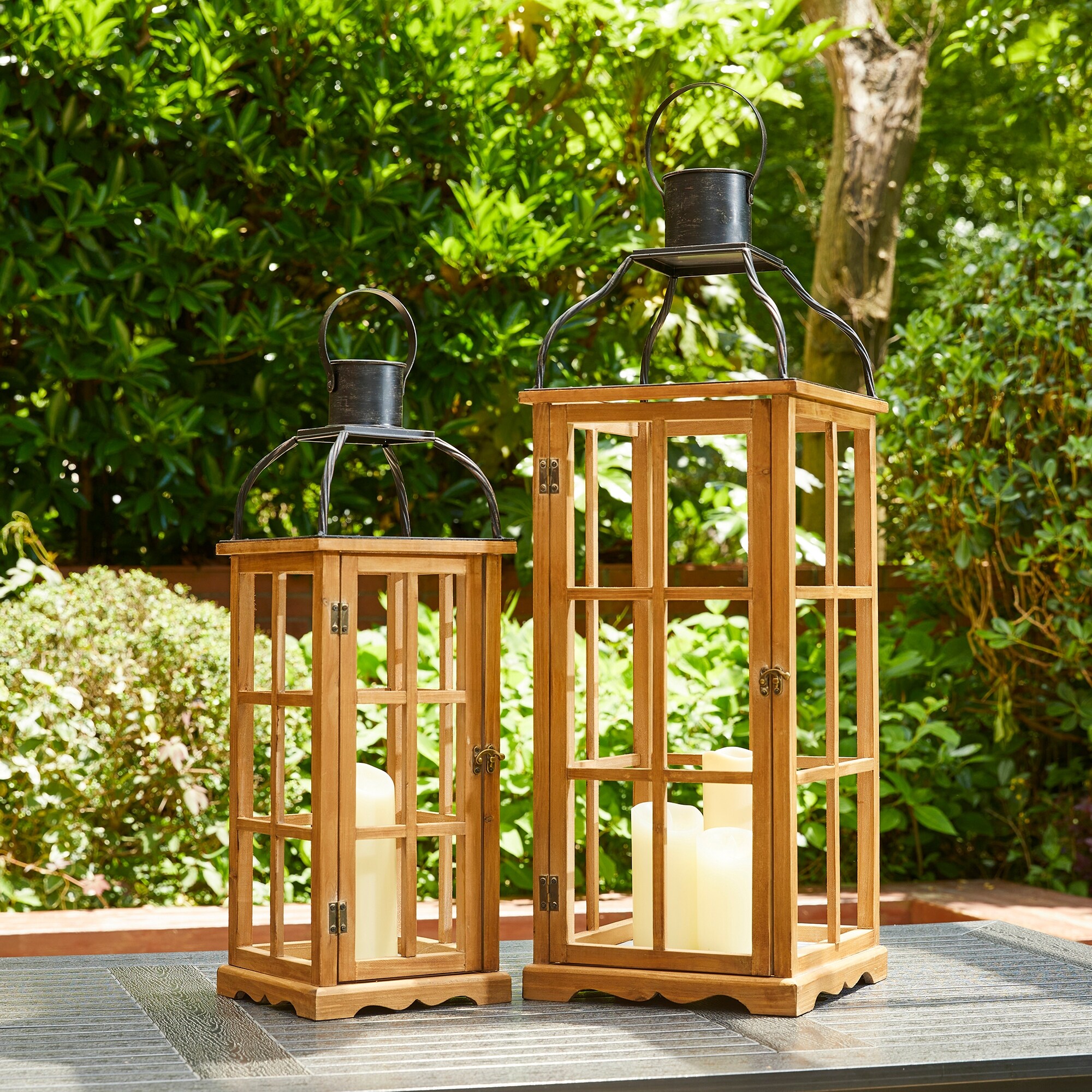 Outdoor garden candle lanterns online
