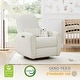 preview thumbnail 4 of 19, Freya Power Swivel Glider Recliner Nursery Chair