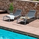 preview thumbnail 14 of 21, Kozyard Wilson Adjustable Wrought Iron Frame Seat Chaise Lounge Chair (2 Pack)