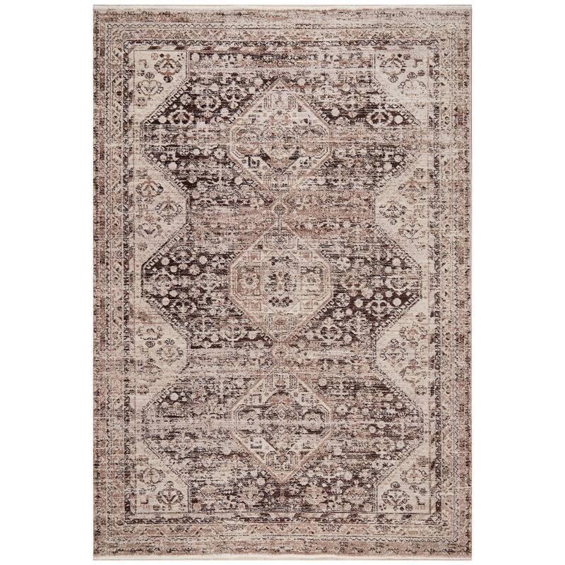 Terra by Obeetee Heirloom Caspian Rug - 3'3" x 5' - Straw Stripe