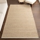 preview thumbnail 1 of 7, Nuloom Eladia Solid Jute Area Rug 4' x 6' - Natural