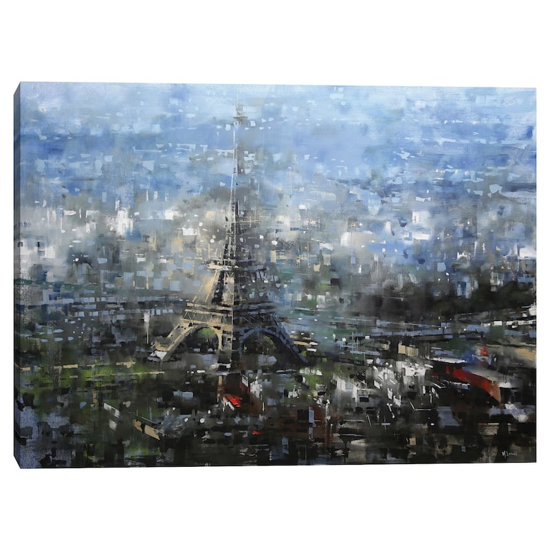 Blue Paris by Mark Lague Canvas Art Print