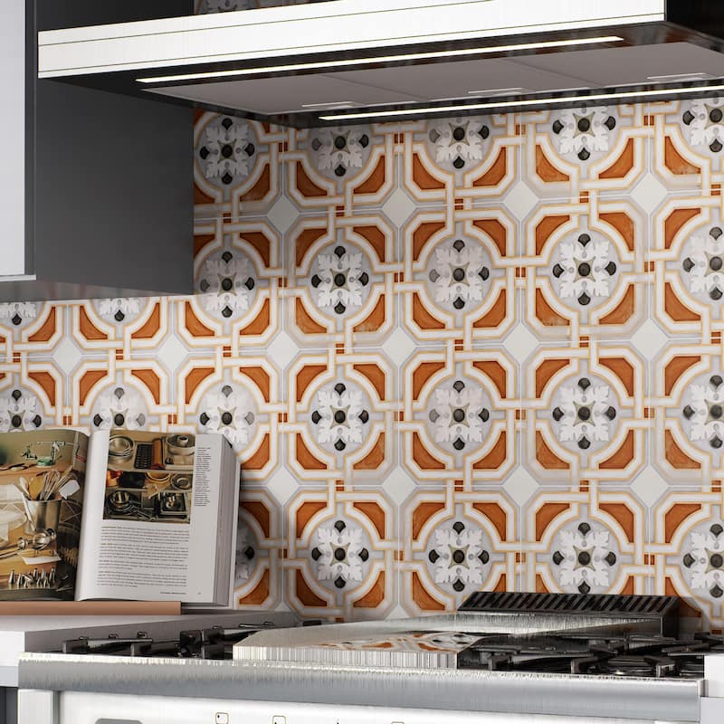 Merola Tile Vaudeville Taco Nacar 1-5/8" x 1-5/8" Porcelain Floor and Wall Tile - Case (25 Tiles)