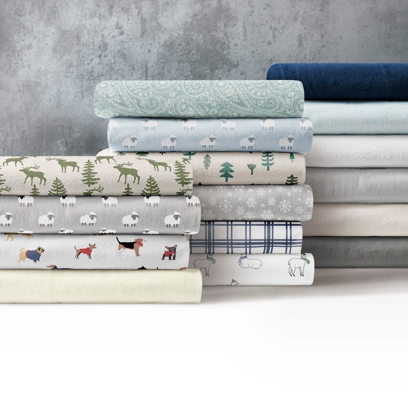 Brielle Home Cotton Flannel Bed Sheet Set