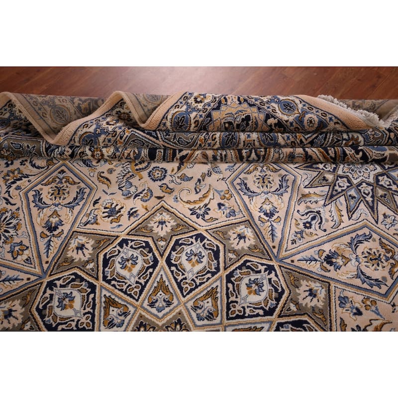 Animals Design Geometric Kashan Turkish Area Rug Machine Made Carpet - 9'7" x 12'11"