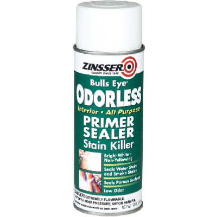 Zinsser Bullseye Aerosol Odorless Primer Sealer/Stain Killer, 13 Oz