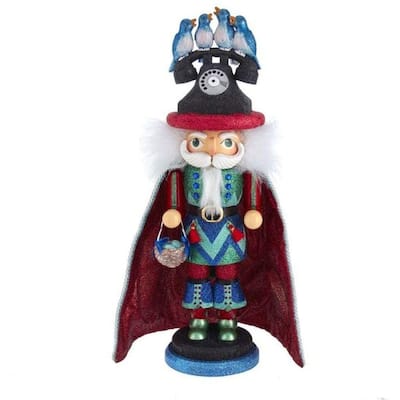 Kurt Adler 17.5-Inch Hollywood 12 Days of Christmas Four Calling Birds Nutcracker