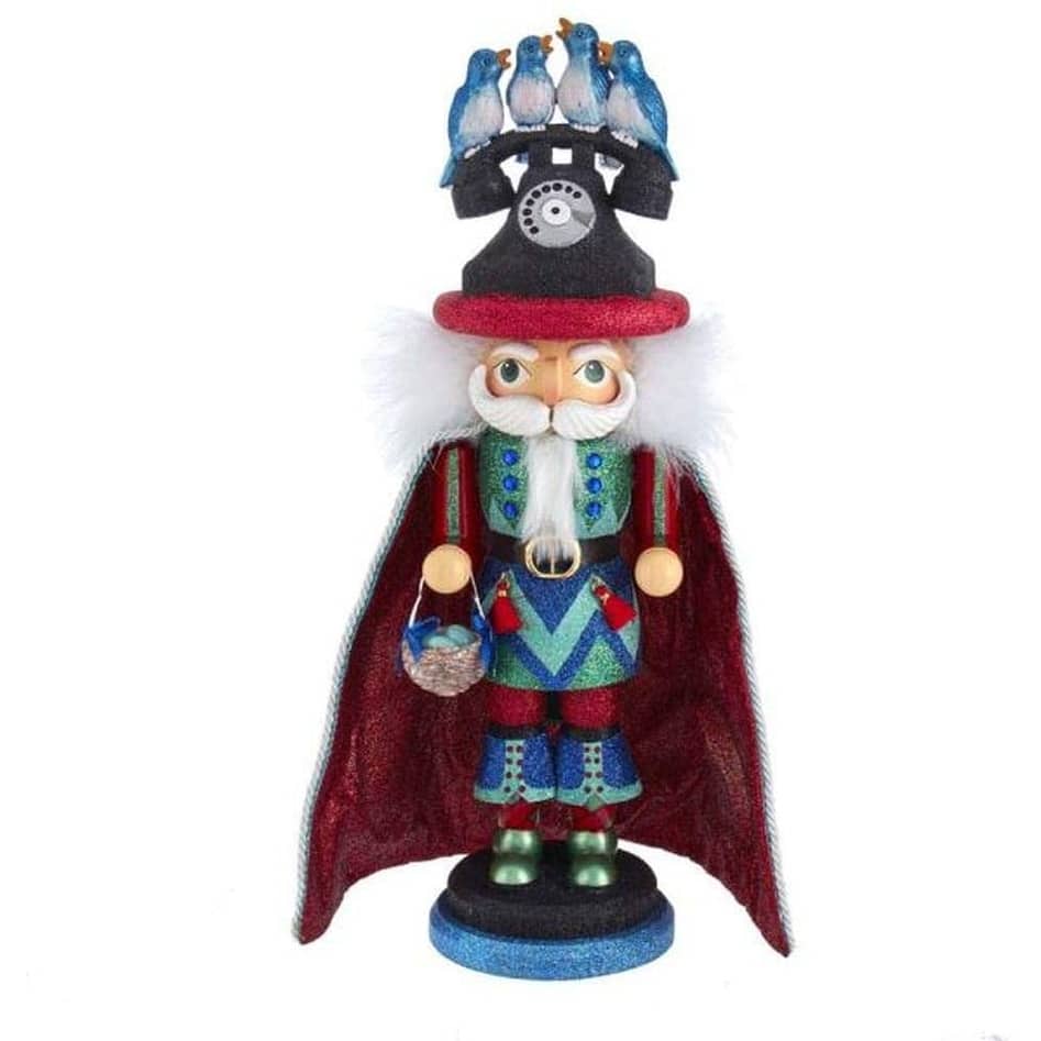 Kurt Adler 17.5-Inch Hollywood 12 Days of Christmas Four Calling Birds Nutcracker