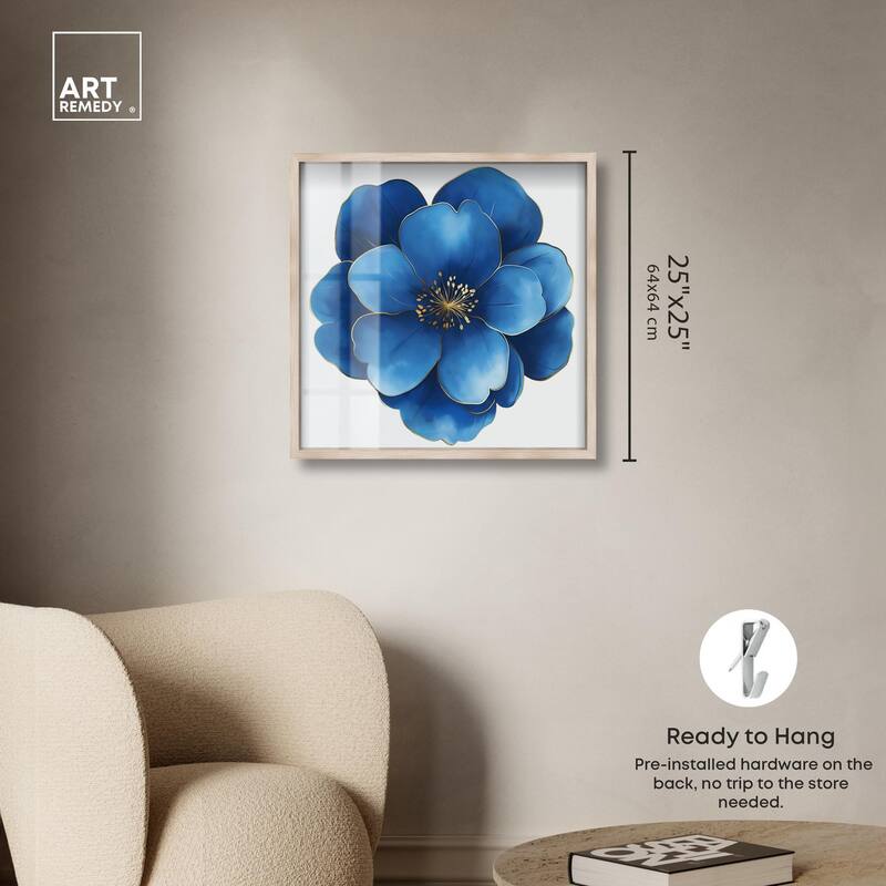 Blue Brilliance I Shadowbox by Art Remedy