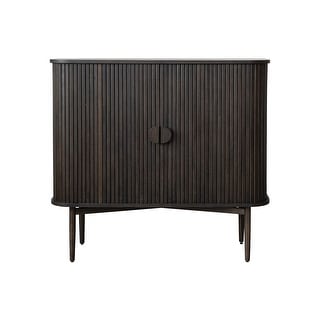 Reclaimed Wood and Oak Wood Cabinet with Accordion Doors - 15.8"L x 43.