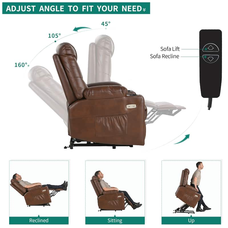 Modern Massage and Heating Recliner Sofa Chair