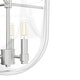 preview thumbnail 6 of 6, Hunter Sacha 3-Light Semi-Flush Mount Ceiling Light w/ Clear Glass - Entry, Dining Room, Kitchen Table - Modern, Low-Profile
