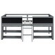 preview thumbnail 4 of 16, Twin Low Loft Bed with Movable Shelves and Chalkboard Guardrail