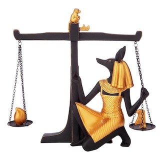 Design Toscano Egyptian God Anubis Weighing of the Heart Statue