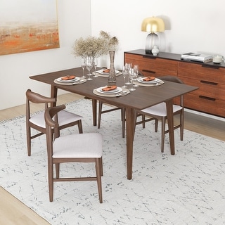 Sten Modern Solid Wood Dining Table and Chair Dining Room Set - Bed ...