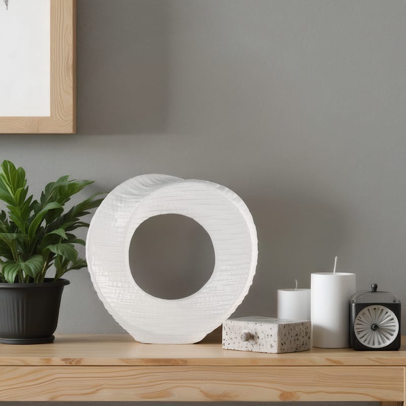 Sagebrook Home Modern Stoneware Ceramic Decorative Object