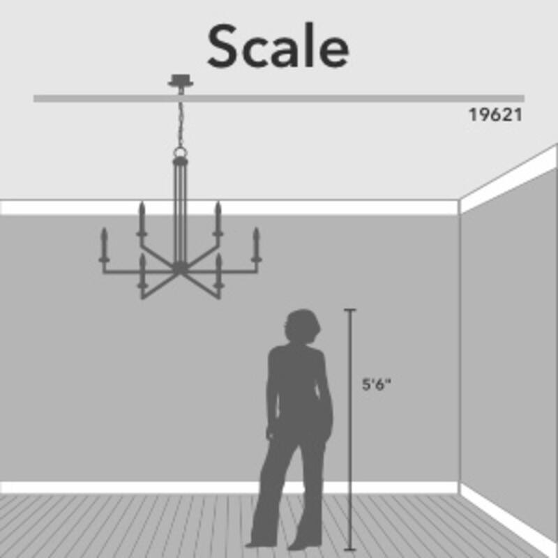 Hunter Bearden Chandelier - Entry, Dining Room, Kitchen Island - Transitional, Industrial, Contemporary, Candle