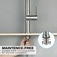 preview thumbnail 9 of 8, Single Handle Pull Down Sprayer Kitchen Faucet with Brushed Nickel