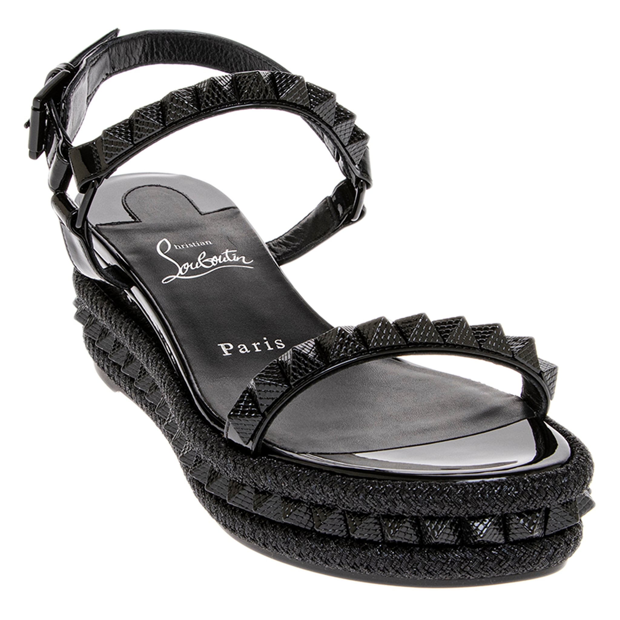 Christian Louboutin Pyraclou Platform Wedge Sandals